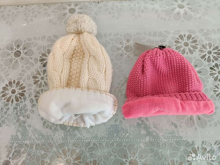 Шапка новая 50-52 варежки 15