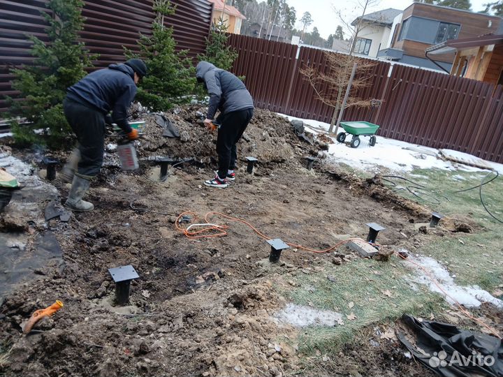 Винтовые сваи под ключ установка