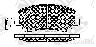 Колодки тормозные дисковые перед mazda CX-5