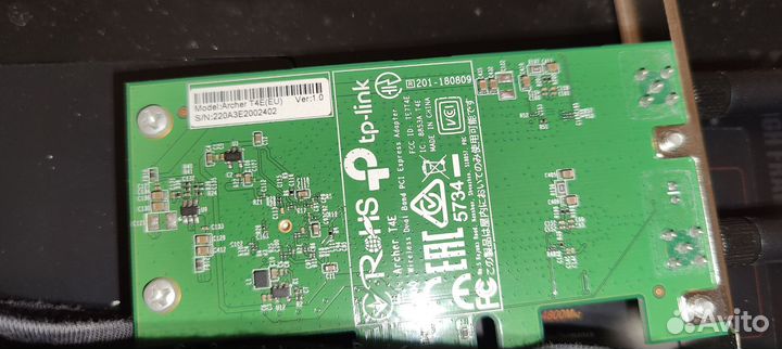Wifi адаптер pci-e tp-link archer t4e