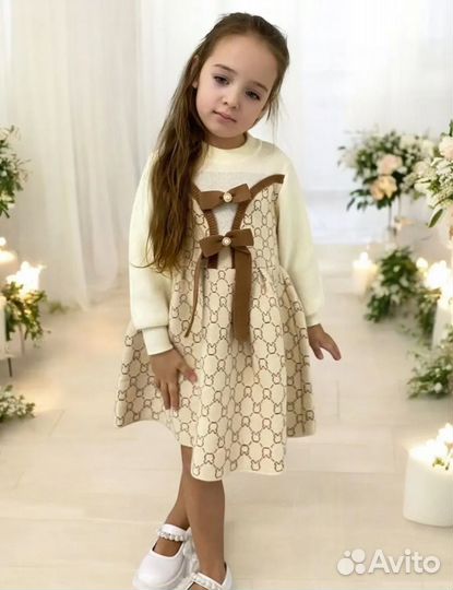 Новое вязанное платье на рост 110-114