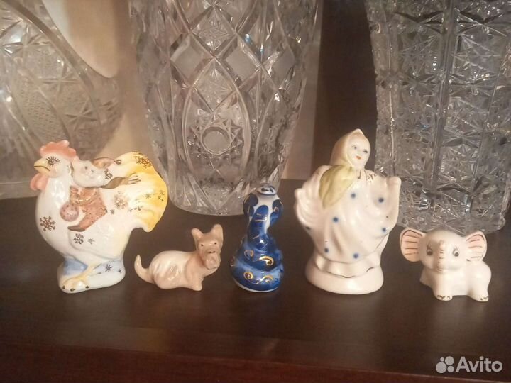 Статуэтки,фигурки лфз,барановка,гжель