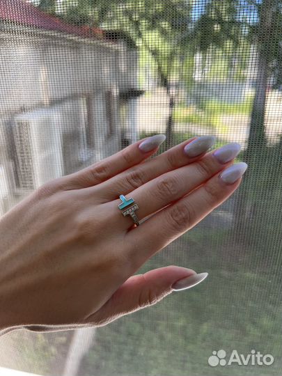 Tiffany кольцо серебро