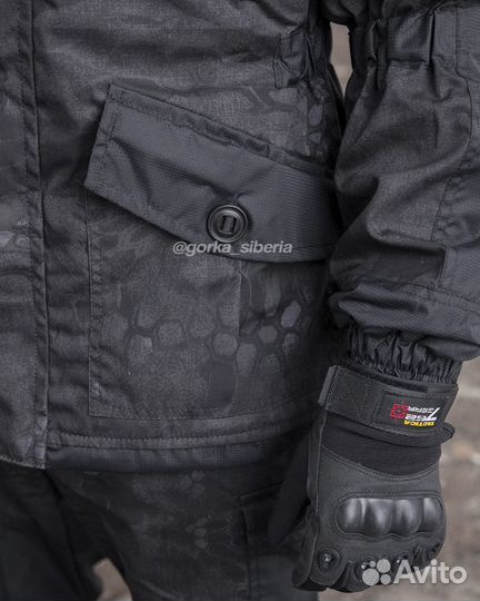 Костюм горка 5 черный питон