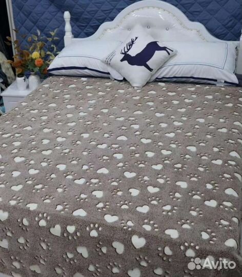 Плед плюшевый светящийся