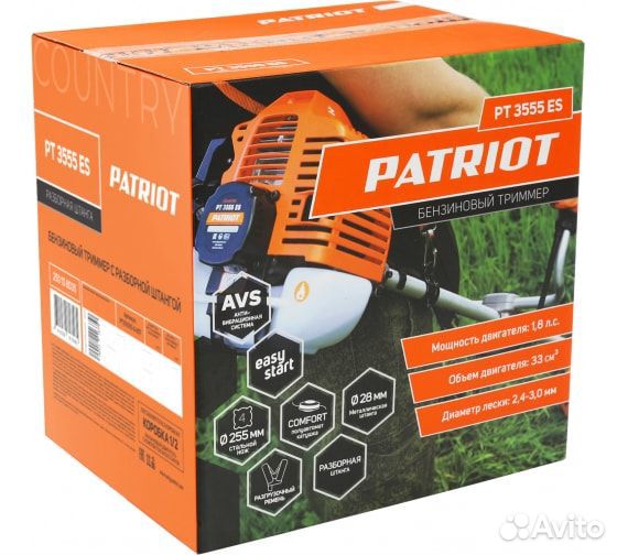 Бензотриммер patriot PT 3555ES Country
