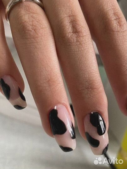 Маникюр наращивание ногтей