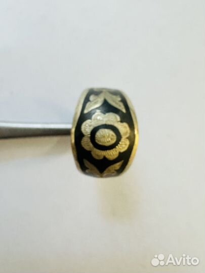 Кольцо винтажное узорчатое