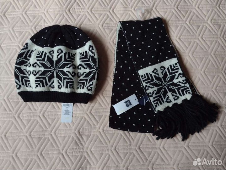 Новая зимняя шапка и шарф Gap р. S/M 50-52 девочки