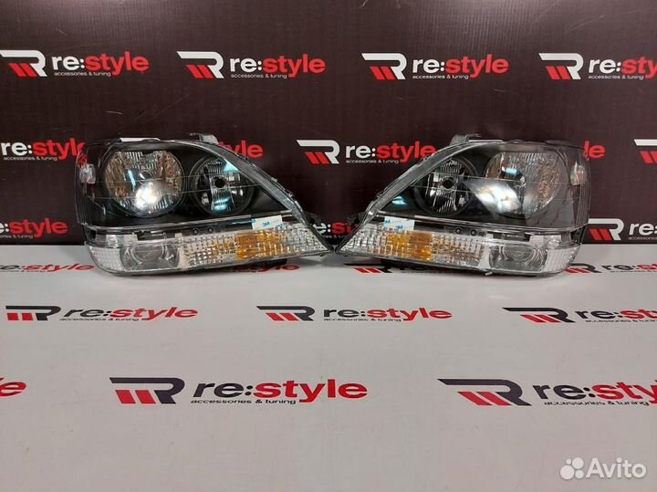 Фары Toyota Harrier 10 1997-2003 Темные N1904