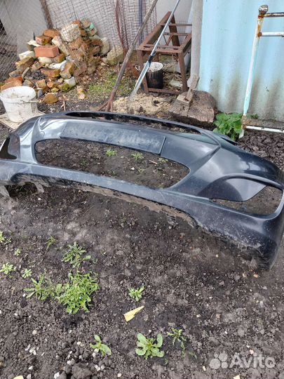 Передний бампер на hyundai solaris