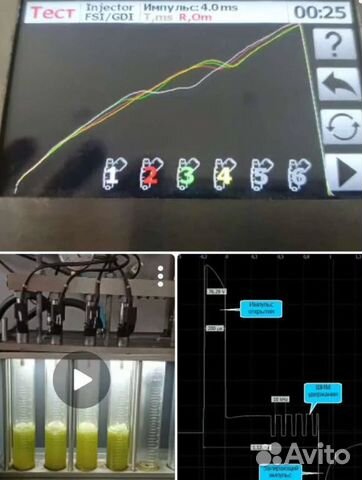 FSI форсунка диагностика на стенде до 250 атм