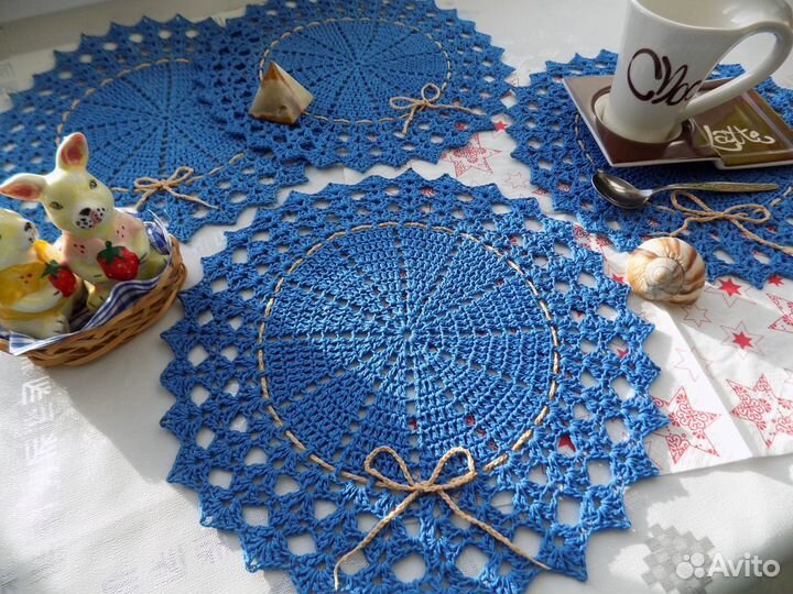 Салфетки сервировочные их хлопка