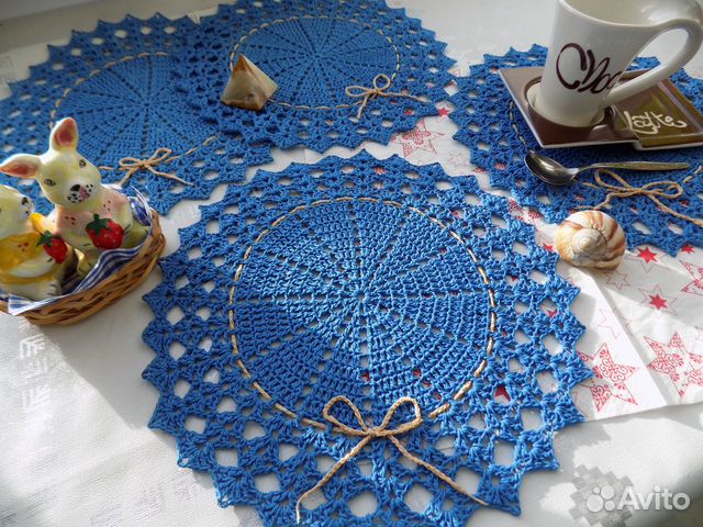 Салфетки сервировочные их хлопка