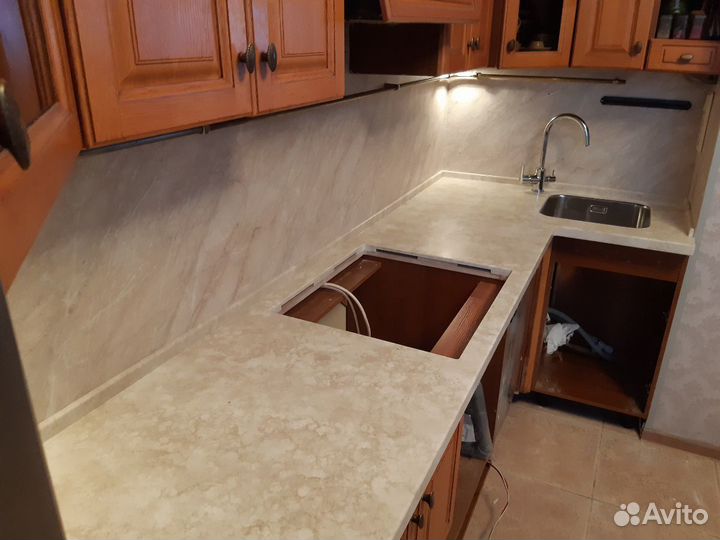 Изготовление столешниц,подоконников, изделий из ка