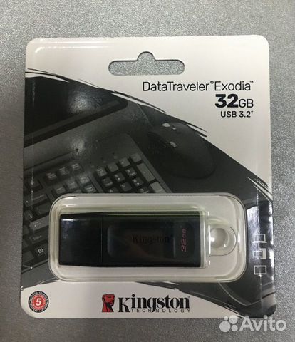 Флешка 32Gb USB 3.0 Kingston DataTraveler Exodia