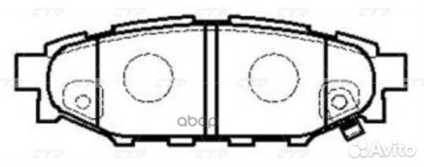 Колодки тормозные legacy - BL5,BP5,BP9 '03- R C