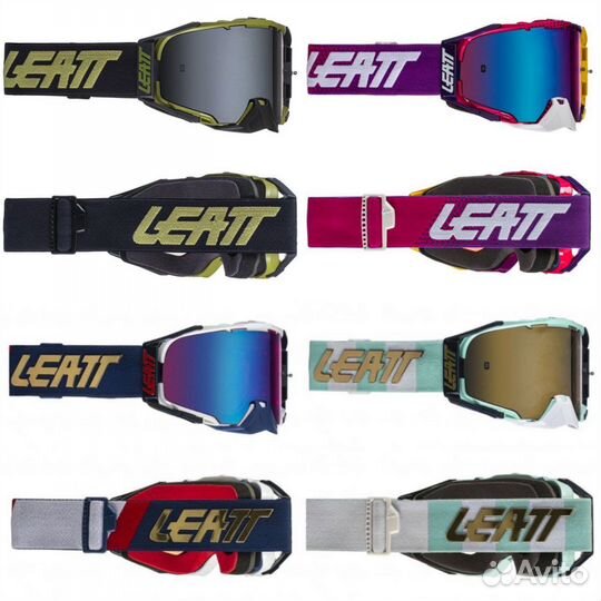 Маска кросс Leatt Velocity 6.5 с зеркальной линзой