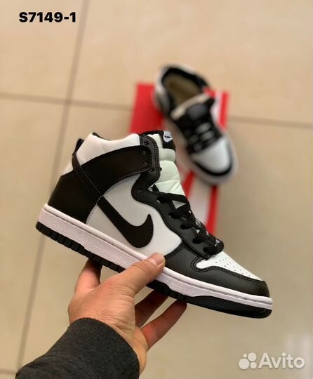 Nike dunk mid зимние кроссовки 34-39