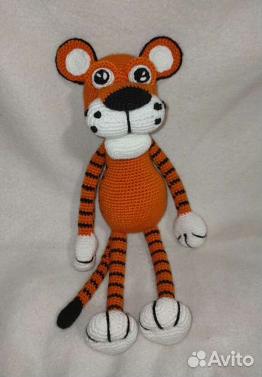 Тигр игрушка вязаная ручной работы