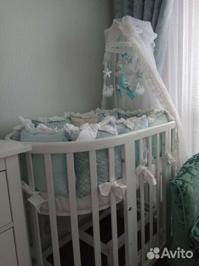 Детская кроватка ellipsebed б/у