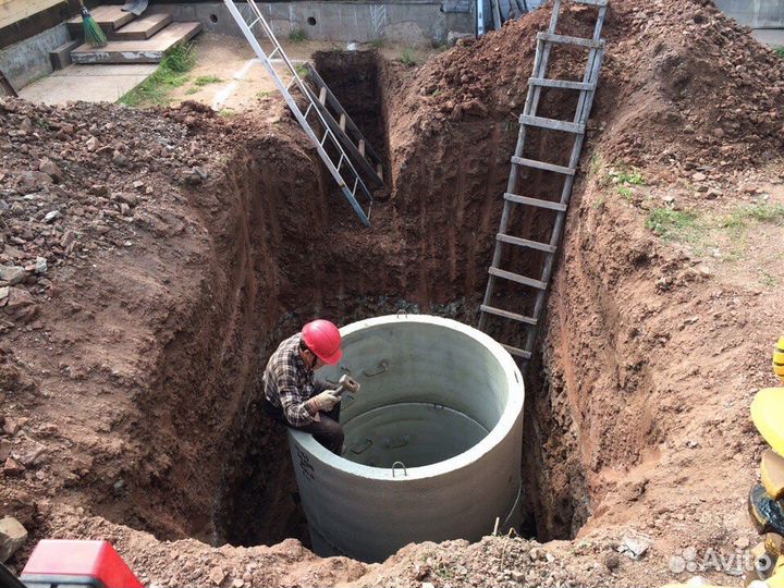 Водопровод, септик, канализация, выгребная яма