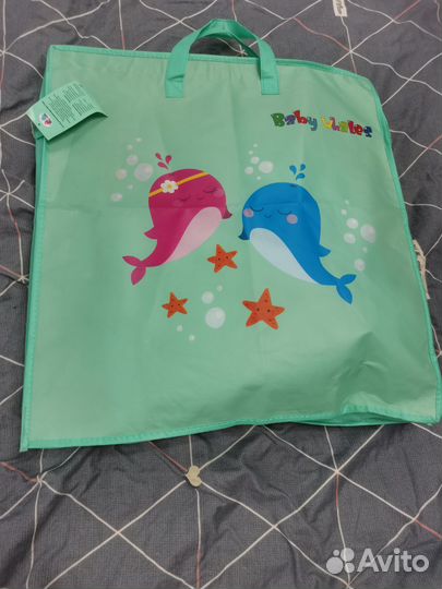 Детский развивающий коврик с дугами baby whales