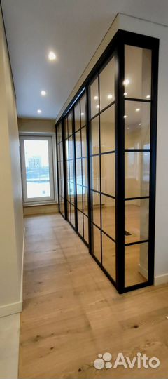Перегородки межкомнатные стеклянные