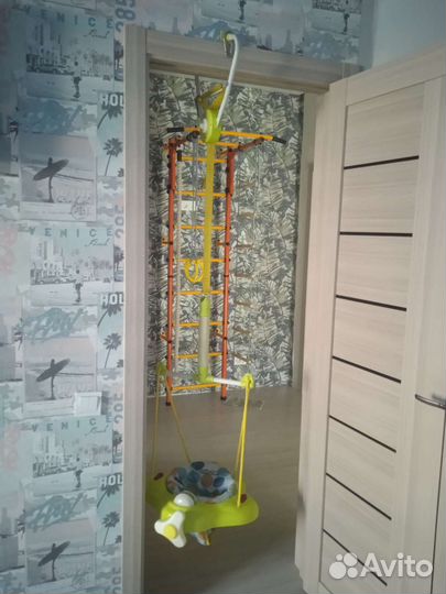 Детская качелька-прыгунки подвесная