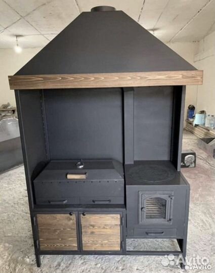 Мангал с вытяжкой