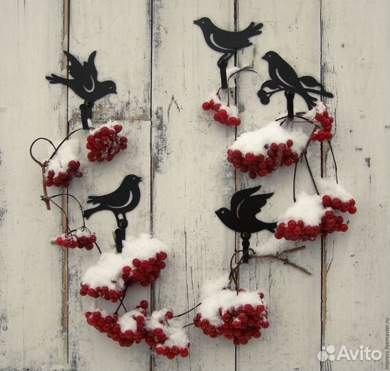 Крючки металлические Птички