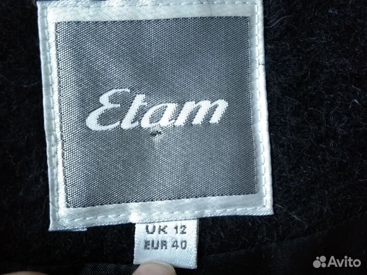 Женское пальто демисезонное шерсть мохер 46 М etam