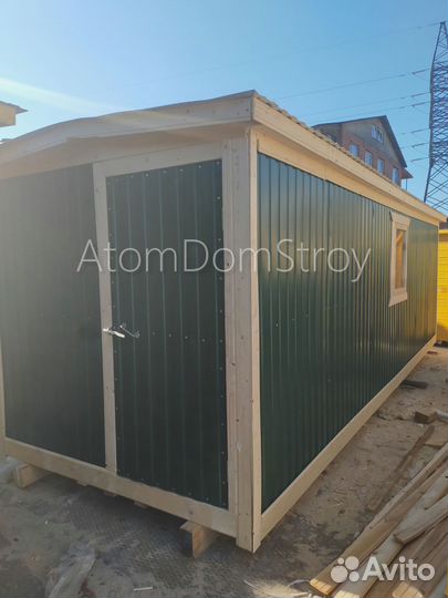 Бытовка деревянная утепленная с электрикой