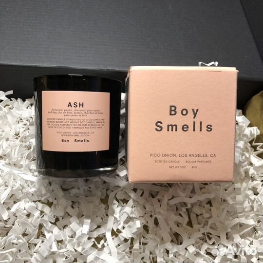 Воy Smеlls Аsh Sсеntеd Саndlе свеча