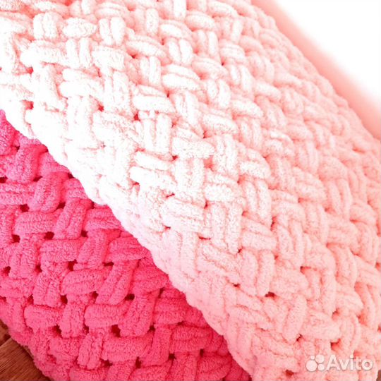 Плед детский вызанный