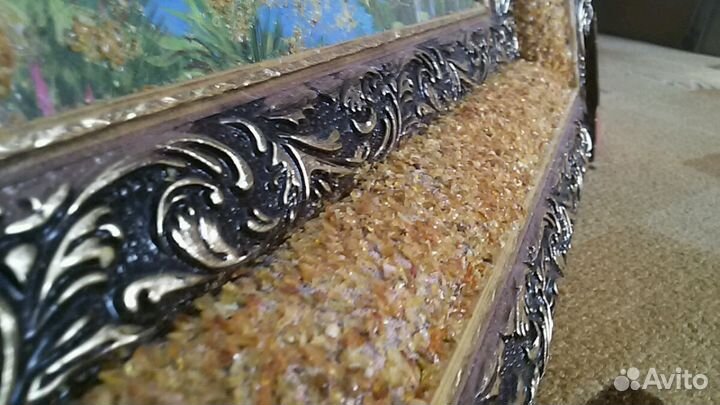Картина из янтарной крошки