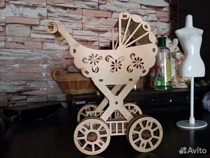 Коляска для маленьких кукол/пупсиков