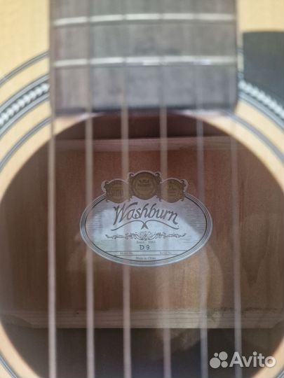 Акустическая гитара washburn D9