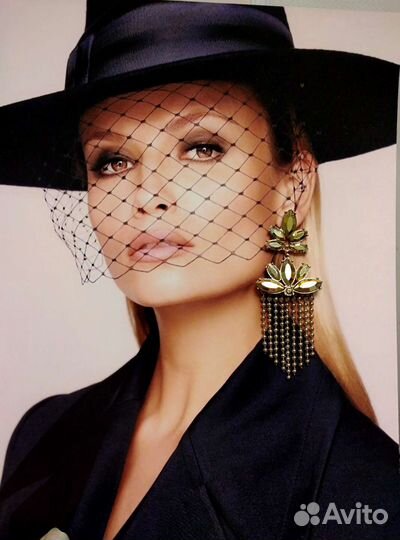 Роскошные серьги бижутерия Италия