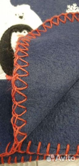 Флисрвый плед новогодний на подарок