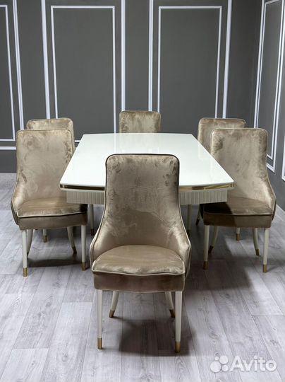 Стол со стульями в гостинную\оплата при получении