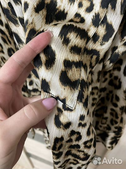 Леопардовая рубашка zara