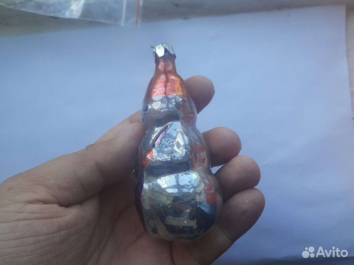 Елочные игрушки СССР снеговик