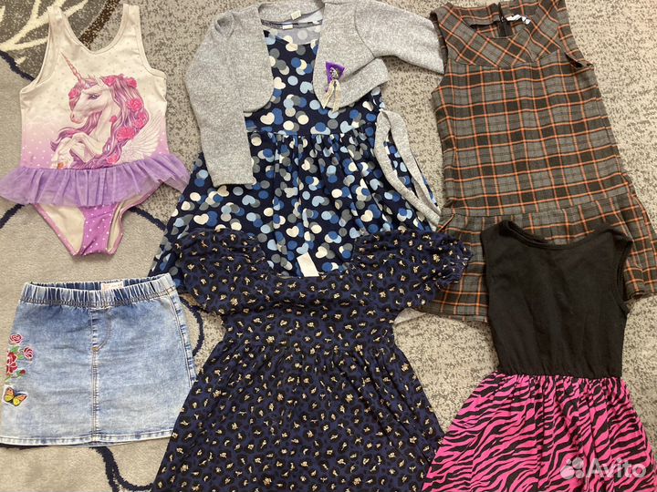 Вещи пакетом 116-122 платья
