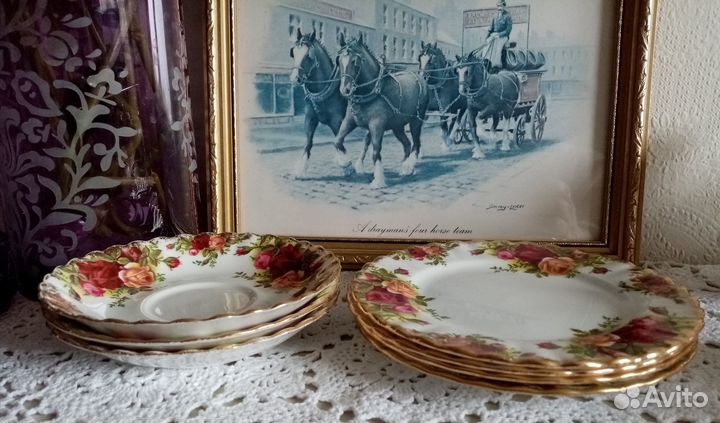 Чайный сервиз фарфор Англия винтаж