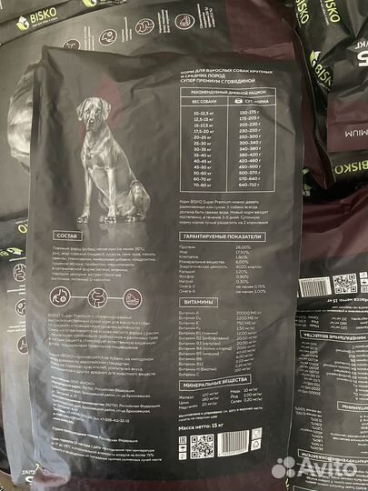 Сухой корм суперпремиум для собак