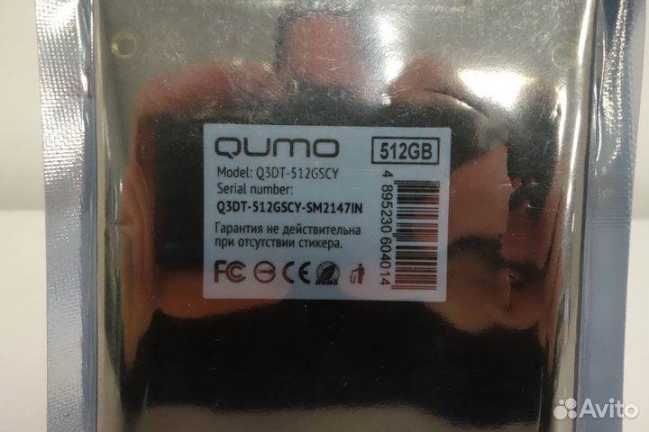Накопитель SSD qumo Q3DT-512gscy 512Гб