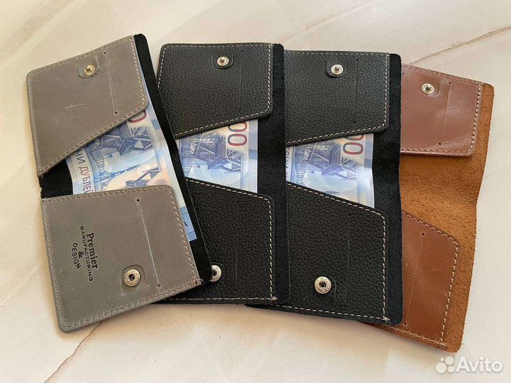 Кожаный кошелек в ассортименте