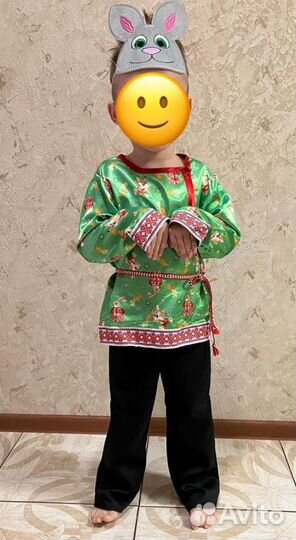Новогодний костюм зайчика 104-110 4 года