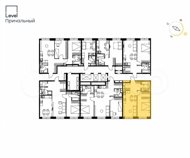 2-к. квартира, 49,4 м², 28/33 эт.